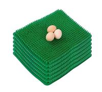 Booso Lot de 6 tapis de nidification lavables pour poulailler, 35 x 30 x 2 cm (vert)