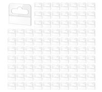 Booso Lot de 600 étiquettes autocollantes transparentes en plastique - 4,5 x 3,5 cm