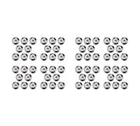 Booso Lot de 64 pieds en métal résistant aux chocs pour haut-parleurs, lecteurs CD, tourne-disque, amplificateur, enregistreur