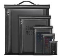 Booso Paquet de 5 Anti-Suivi, Étanches et Ignifuges pour Ordinateurs Portables, Téléphones et Clés de Voiture, Pochette Bloqueur de Signal RFID avec Poignée, Installation Facile