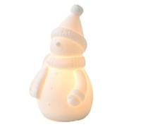 Booso Sapin de Noël en Céramique avec Lumière, Décoration Lumineuse en Porcelaine Vintage pour Les Fêtes C