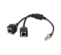 Booso Splitter Ethernet RJ45, Connecteur Ethernet 1 un 2 Convient Cat5, Cat6 LAN Ethernet Socket Adapter