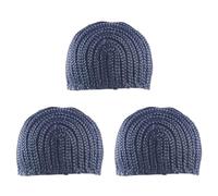 Booso Super Élastique Cornrow Cap pour le Tissage Crochet Tresse Perruque Casquettes pour Faire des Perruques Top Qualité de Tissage Tresse Cap Perruque Net Noir Color 3Pc