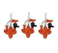 Booso SystèMe D'ÉLevage de Volaille Conduite d'eau RéGulateur de Pression d'eau Vanne de RéGulation de Pression Automatique 3Pcs Rouge