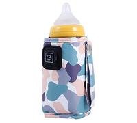 Booso Universel USB Chauffe- Lait Voyage Poussette Sac Isotherme Portable Chauffe-Biberon Camouflage-Blanc