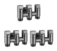 Booso Valve d'angle 3 x 3 voies pour améliorer la fonctionnalité de votre maison ou de vos espaces commerciaux avec la vanne de dérivation à trois voies, B