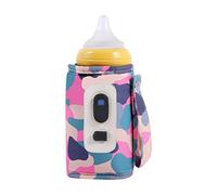 Booso Voyage Poussette Sac Isotherme Affichage Numérique Chauffe-Biberon -Camouflage Rose