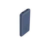 BOOST CHARGE - Banque d'alimentation - 10000 mAh - 18 watt - 3 connecteurs de sortie (USB-C, 2 x USB) - bleu