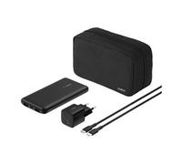BOOST CHARGE - Banque d'alimentation + adaptateur secteur - 10000 mAh - PD - 3 connecteurs de sortie (24 pin USB-C, 2 x USB) - sur le câble : USB-C -