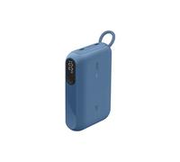 BOOST CHARGE - Banque d'alimentation - avec affichage - 10000 mAh - 20 watt - PD - 2 connecteurs de sortie (USB-C) - sur le câble : USB-C - bleu