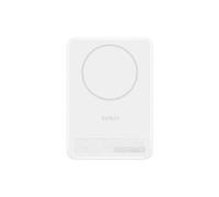 BOOST CHARGE - Banque d'alimentation - mince, magnétique - 5000 mAh - 15 watt - Fast Charge (USB-C, magnétique) - sur le câble : USB-C - blanc