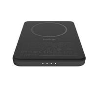 BOOST CHARGE - Banque d'alimentation sans fil - minceur - 5000 mAh - 15 Watt - Fast Charge (USB-C) - sur le câble : USB-C - noir