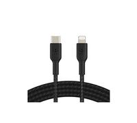 BOOST CHARGE - Câble Lightning - USB-C mâle pour Lightning mâle - 1 m - noir - Alimentation USB (18 W) - pour Apple iPad/iPhone/iPod (Lightning)