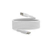 Belkin Câble USB-C vers USB-C BoostCharge – gaine tressée, charge rapide, 2 m, pack de 2, blanc