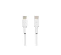 Belkin Câble USB-C BoostCharge, Charge rapide certifié USB-IF, 1 m, Pack de 2, Blanc