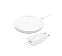 BOOST CHARGE - Plot de charge sans fil + adaptateur secteur - 10 Watt - blanc