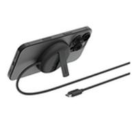 Belkin Station de Charge sans Fil (15 W, certifié Qi2 et Compatible MagSafe, pour Tous Les modèles de l'iPhone 16, 15, 14, Samsung Galaxy S25, pour Les AirPods, etc., sans Adaptateur Secteur - Noir)