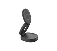 Belkin BoostCharge Chargeur 2-en-1 aimanté et Pliable, Station de Recharge Compatible MagSafe, certifié Qi2, 15 W, pour iPhone 17, iPhone Air, AirPods, Pixelsnap, Adaptateur 30 W Inclus - Noir