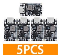 Boost de charge de batterie au lithium USB de type C,15W,8.4V,12.6V,1,5 A,prise en charge de Balchoses,charge rapide avec indicateur,2-3S,BMS - Type 5pcs