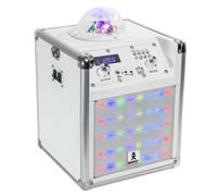 BOOST-KUBELED-WH - Enceinte Portable Autonome USB Bluetooth Effet Lumière Astro Facade Lumineuse 60W
