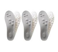 Boost Lot de 2 paires de semelles de padel Boost pour homme et femme, semelle confortable 4D Cloud pour soulager la pronation et les pieds plats (3 pièces, gris, homme 8/femme 8,5)