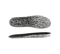 Boost Semelles intérieures à popcorn douces - Sensation de pas - Augmentation des chocs - Absorption des chocs - Contrôle des odeurs - Inserts confortables pour chaussures (fond noir et surface noire