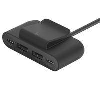 Boostcharge 4 Port USB Alimentation Extendeur Usb-C Pour 2X Usb-A 2X Usb-C Noir