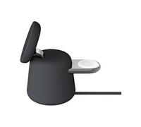 Belkin BoostCharge Pro Station de Recharge 2-en-1 avec Qi2 (15 W, Compatible MagSafe, pour iPhone 16, 15, 14, 13, 12, Apple Watch, AirPods et Autres appareils Qi2, Adaptateur Secteur Inclus, Noir)