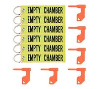 BOOSTEADY Kit de Drapeau de Sécurité, 6PCS Drapeaux de Sécurité Universels avec 6 Porte-Clés & Étiquettes pour Chambre de Fusil de Chasse, Ensemble de Drapeaux de Sécurité pour Pistolet Fusil