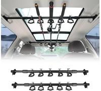 BOOSTEADY Lot de 2 Support de Canne à Pêche pour Voiture, Porte-Canne à Pêche Réglable 29"-48" pour Véhicule, Support de Rangement pour 5 Cannes pour SUV Camion Wagons Van