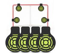 BOOSTEADY Lot de 4 Cibles de Tir pour Hockey sur Glace, Cibles de Gardien de But de Hockey en PVC Robuste de 5 mm d'Épaisseur, Equipement d'Entraînement pour Crosse & Hockey