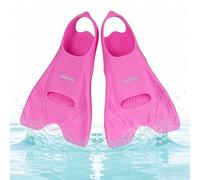Boosteady Palmes d'entraînement de natation avec talon ouvert - Palmes en silicone à lame courte pour adultes et adolescents, design à faible résistance avec drainage des orteils, sac de transport en