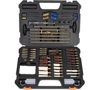 BOOSTEADY Pro Kit de Nettoyage pour Pistolet, Kit Nettoyage Armement Universel, Kit de Nettoyage pour Arme de Poing et Fusil de Chasse avec Brosses en Laiton, Mops, Pointes et Tiges Renforcées