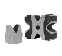 BOOSTEADY Repose Tir Carabine, Support de Tir Avant et Arrière, Support de Pistolet Antidérapant de Design V-Block, Surface Étanche Coussin de Banc de Tir pour Stabilisation du Tir