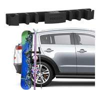 Boosteady Support magnétique pour véhicule de ski et snowboard, supports pour empêcher les bâtons de ski de basculer | Protection de la peinture du véhicule | Porte-skis métallique contenant jusqu'à 4