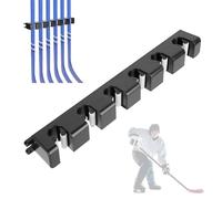 BOOSTEADY Support mural pour crosse de hockey, stabilité améliorée, support de crosse de hockey sur glace, organisateur de crosses de hockey peu encombrant, peut contenir jusqu'à 6 bâtons pour