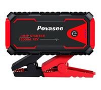 Booster 3000A 12V Jusqu’10L Essence/8L Diesel LED 2 Sorties USB Pinces Jump Starter Portable