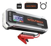 Booster 4000A 24000mAh 12V Jusqu’À 10L Essence/Diesel Charge Rapide 65W Écran LCD Led