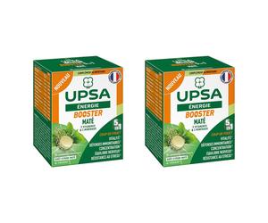 Booster 5 en 1 UPSA - 20 comprimés effervescents Adulte Complément alimentaire, vegan, goût citron-maté Energie & Forme Comprimés Effervescents 2x20 pc(s)