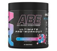 Applied Nutrition ABE Pré-Entraînement - All Black Everything Poudre Pre Workout à Base de Citrulline, de Créatine et de Bêta-Alanine, Énergie (375 g (Lot de 1), Bubblegum Crush)