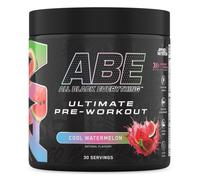Applied Nutrition ABE Pre Workout - Poudre pré-entraînement entièrement noire, énergie et performances physiques avec citrulline, créatine, bêta-alanine (375 g - 30 portions) (pastèque fraîche)