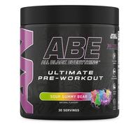 Applied Nutrition ABE Pré-Entraînement - All Black Everything Poudre Pre Workout à Base de Citrulline, de Créatine et de Bêta-Alanine, Énergie (375 g (Lot de 1), Sour Gummy Bear)