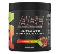 Applied Nutrition ABE Pré-Entraînement - All Black Everything Poudre Pre Workout à Base de Citrulline, de Créatine et de Bêta-Alanine, Énergie (375 g (Lot de 1), Strawberry Mojito)