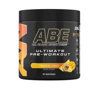 Applied Nutrition ABE Pré-Entraînement - All Black Everything Poudre Pre Workout à Base de Citrulline, de Créatine et de Bêta-Alanine, Énergie (375 g (Lot de 1), Tropical)