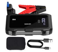 Booster Batterie Portable - Démarreur Rapide USB avec Éclairage LED 3 Modes, De Secours Multifonction pour Protections Véhicules, Camions Motos Bateaux Camping-Cars Motoneiges Tracteurs | Compact