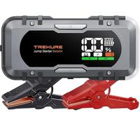Booster Batterie Voiture 6000A, 27000mAh Démarreur Batterie Voiture, PD 65W Charge Rapide Booster Batterie (Tous Essence/12L Diesel), 12V Jump Starter avec Grand Écran, 600 Lumens LED, Allume-Cigare