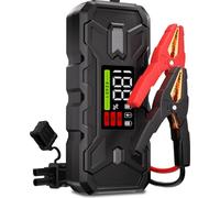 Booster Batterie Voiture 3000A Booster Batterie 12V Essence 8.0L Diesel 8.0L, PD65W Charge Rapide Bidirectionnelle, Extension de Sortie DC 12V/6A, Kit LED Multifonction Sécurisé avec Sac de Rangement