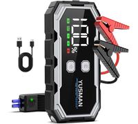 Booster Batterie Voiture 3000a,Demarreur Batterie Voiture(Jusqu¿À 7l Essence & 5l Diesel),12v Jump Starter,Booster Batterie Avec Clip D'affichage Intelligent,Lumière Led,Écran Lcd