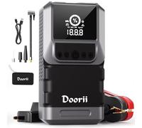 Booster Batterie Voiture 4000A, Démarreur de Batterie de Voiture Portable(Jusqu'à 8.0L Diesel ou 10.0L Gaz), 12V Jump Starter, Démarreur avec Compresseur à Air (M)