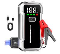 Booster Batterie Voiture 7000A Démarreur de Voiture 12V (jusqu'à Toute Essence ou 10L Diesel) Jump Starter avec Lumière LED Pince Intelligente Écran LCD Protection Multiple 12V Auto Moto SUV Camion